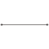 Bella Vista Mica Fluted Single Towel Rail Gunmetal 1124-800-P-NR-GM