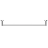 Bella Vista Mica Single Towel Rail Chrome 1124-600-P