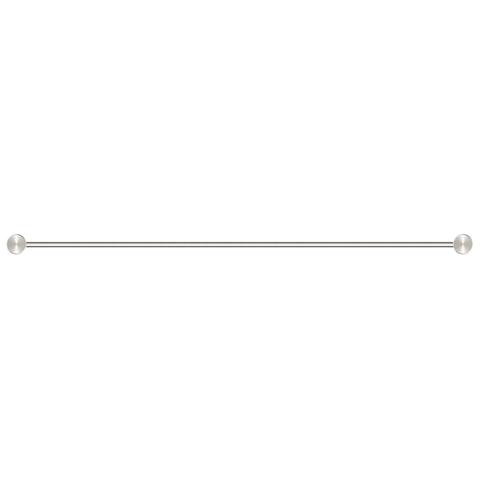 Bella Vista Mica Fluted Single Towel Rail Brushed Nickel 1124-800-P-NR-BN