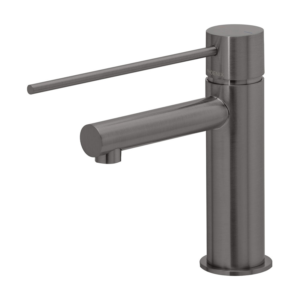 Phoenix Vivid Slimline Basin Mixer with Extended Lever Brushed Carbon 114-7700-31-1