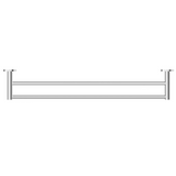 Bella Vista Mica Double Towel Rail Chrome 1148D-800-P