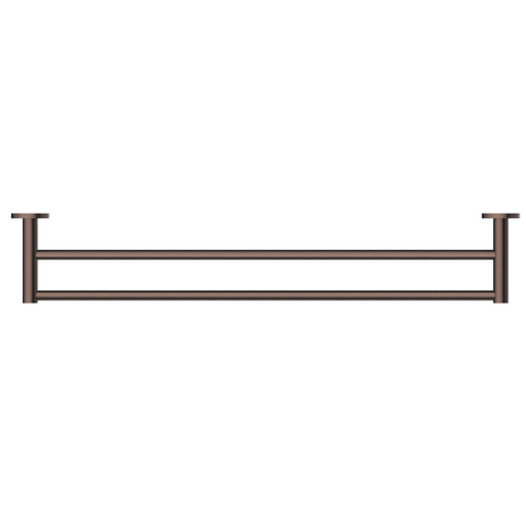 Bella Vista Mica Double Towel Rail Dusk Bronze 1148D-800-P-DB