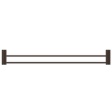Bella Vista Mica Fluted Double Towel Rail Dusk Bronze 1148D-800-P-NR-DB