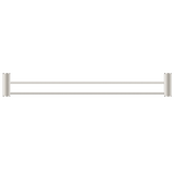 Bella Vista Mica Fluted Double Towel Rail Brushed Nickel 1148D-800-P-NR-BN