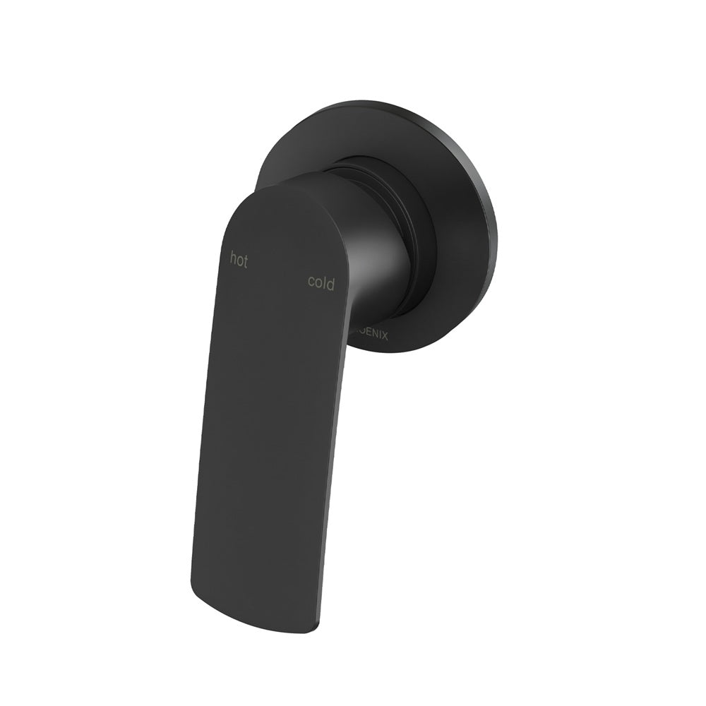 Phoenix Mekko SwitchMix Shower / Wall Mixer Round Backplate Fit-Off Kit Matte Black 115-2807-10-1