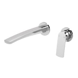 Phoenix Mekko SwitchMix Wall Basin / Bath Mixer Set Round Plates Fit-Off Kit Chrome 115-2814-00-1