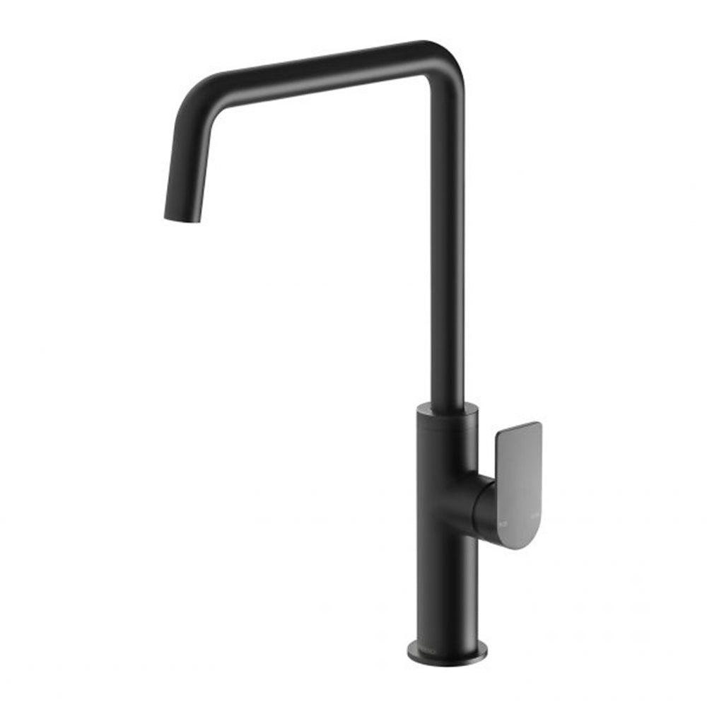 Phoenix Mekko Sink Mixer 190mm Squareline Matte Black 115-7300-10-1