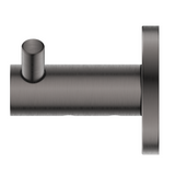 Bella Vista Mica Double Robe Hook Gunmetal 1153-D-P-GM