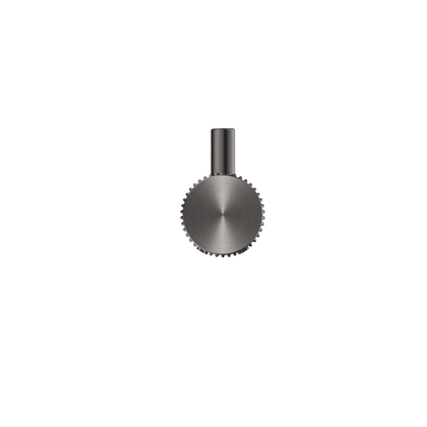 Bella Vista Mica Fluted Robe Hook Gunmetal 1153-S-P-NR-GM