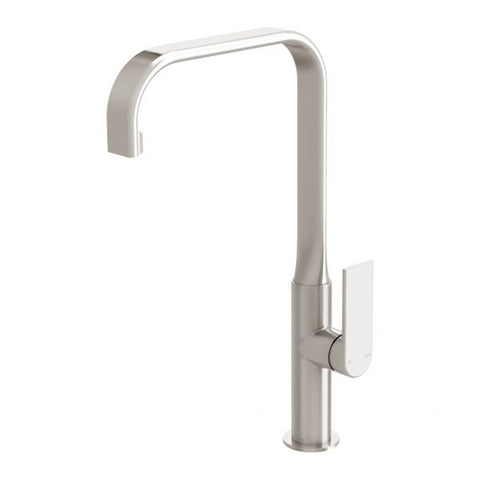 Phoenix Teel Sink Mixer 200mm Squareline Brushed Nickel 118-7300-40-1