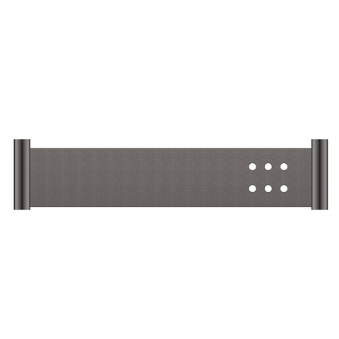 Bella Vista Mica Stainless Shelf 400mm Gunmetal 11MS-P-400-GM