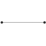 Bella Vista Mica Stainless Shelf 400mm Black 11MS-P-400-BLK