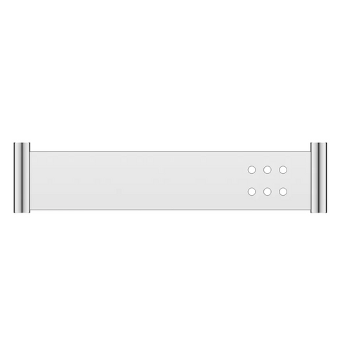 Bella Vista Mica Stainless Shelf 400mm Chrome 11MS-P-400-CP