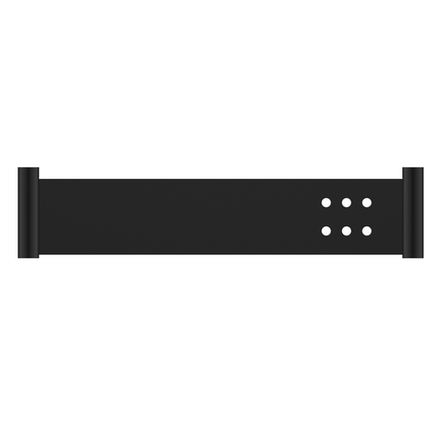 Bella Vista Mica Stainless Shelf 400mm Black 11MS-P-400-BLK