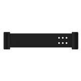 Bella Vista Mica Fluted Stainless Shelf 400mm Black 11MS-P-400-NR-BLK