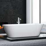 Decina Elinea Freestanding Bath 1500mm w/Overflow White EL1500SIO