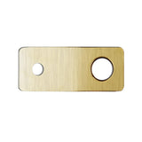 Argent Wall Basin/Bath Mixer Rectangular Plate Only Brushed Gold 12-10076BG