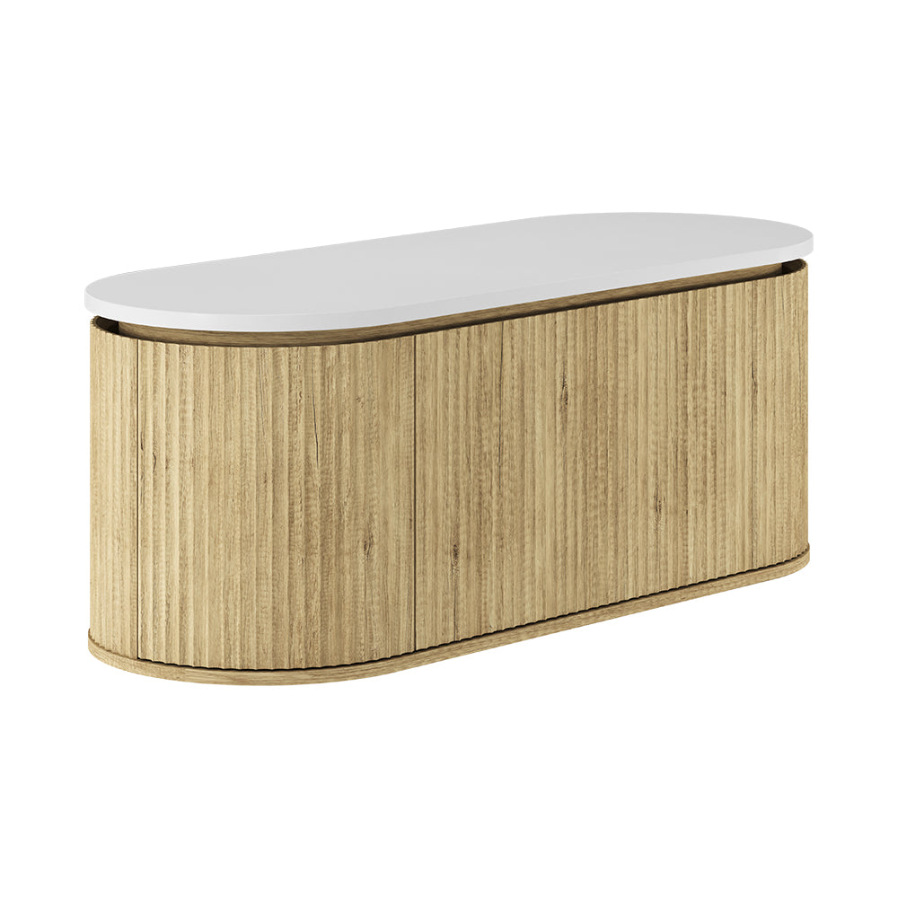 Fienza Empire Pill Wall Hung Cabinet 1200mm Scandi Oak 120AS-C