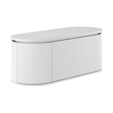 Fienza Empire Pill Wall Hung Cabinet 1200mm Satin White 120AW-C