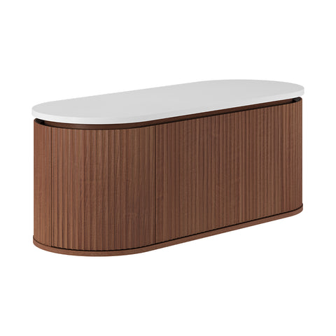 Fienza Empire Pill Wall Hung Cabinet 1200mm Walnut 120AWA-C