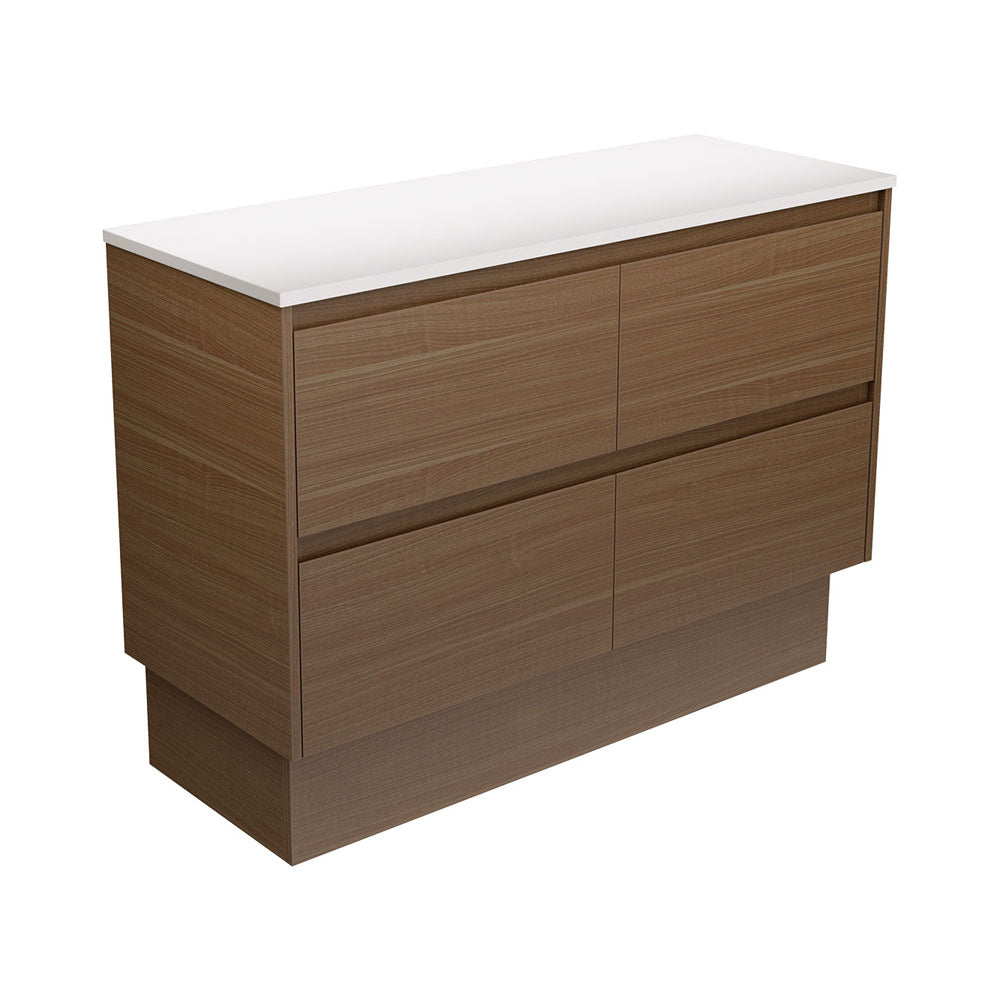 Fienza Amato On Kickboard Cabinet 1200mm Walnut 120BWAK