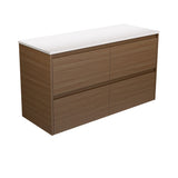 Fienza Amato Wall Hung Cabinet 1200mm Walnut 120BWA
