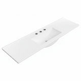 Fienza Delgado Ceramic Top Only (3 Taphole) 1215x365mm Gloss White 120D-T-3