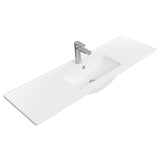 Fienza Delgado Ceramic Top Only 1205x365mm (1 Taphole) Gloss White 120D-T