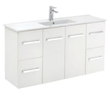 Fienza Delgado Vanity w/ Legs 1200mm White 120DL