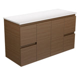 Fienza Edge Wall Hung Cabinet Only 1200mm Walnut 120WA