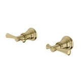 Phoenix Cromford Wall Top Assemblies 15mm Extended Spindles Brushed Gold 134-0670-12-1