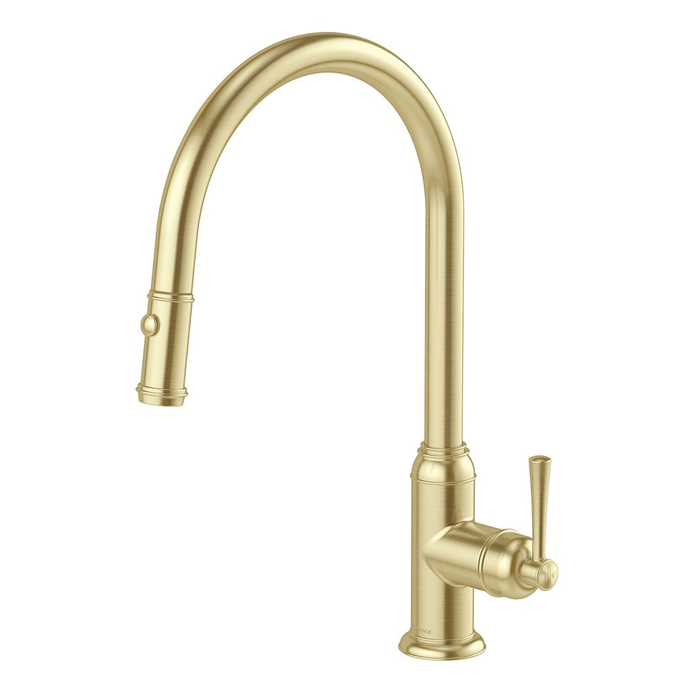 Phoenix Cromford Pull Out Sink Mixer Brushed Gold 134-7120-12-1
