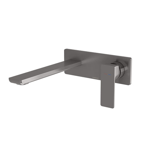 Phoenix Gloss MKII SwitchMix Wall Basin / Bath Mixer Set 200mm Fit-Off Kit Brushed Carbon 135-2812-31-1