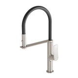 Phoenix Kusabi Flexible Hose Sink Mixer 200mm Brushed Nickel 138-7110-40-1