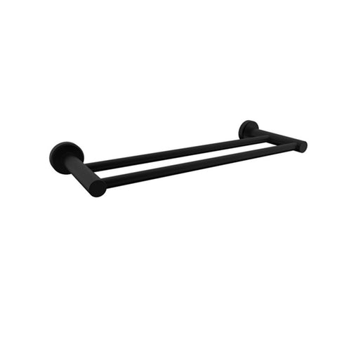 Mildon Bolera Double 600mm Towel Rail Matte Black 14007MB