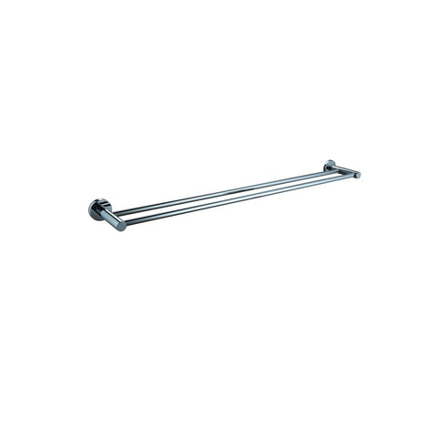 Mildon Double Towel Rail 600mm Round Chrome 14016