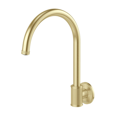 Phoenix Wiltern Wall Sink Outlet 180mm Brushed Gold 144-0870-12-1