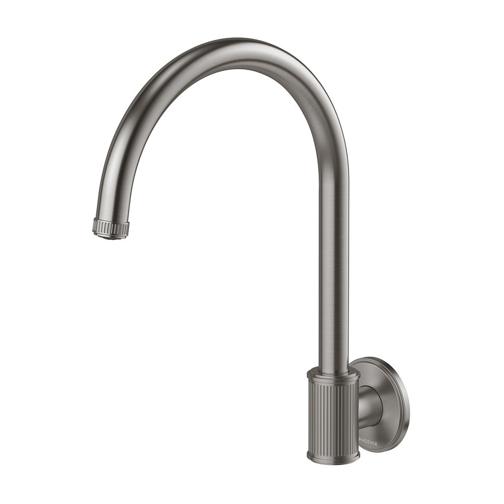 Phoenix Wiltern Wall Sink Outlet 180mm Brushed Carbon 144-0870-31-1