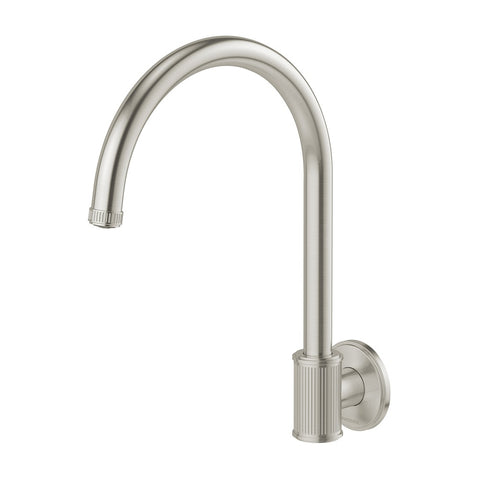 Phoenix Wiltern Wall Sink Outlet 180mm Brushed Nickel 144-0870-40-1