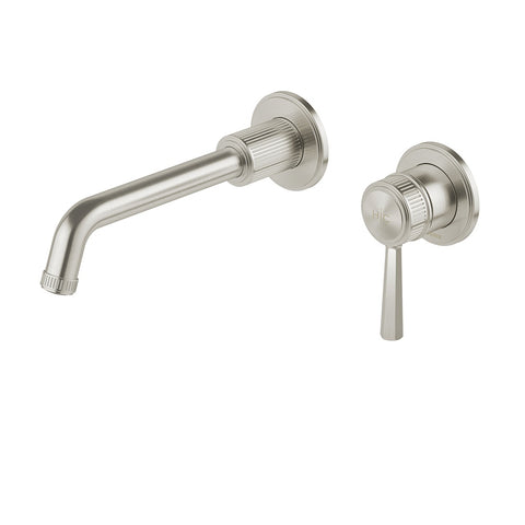 Phoenix Wiltern SwitchMix Wall Basin / Bath Mixer Set Fit-Off Kit 190mm Brushed Nickel 144-2812-40-1