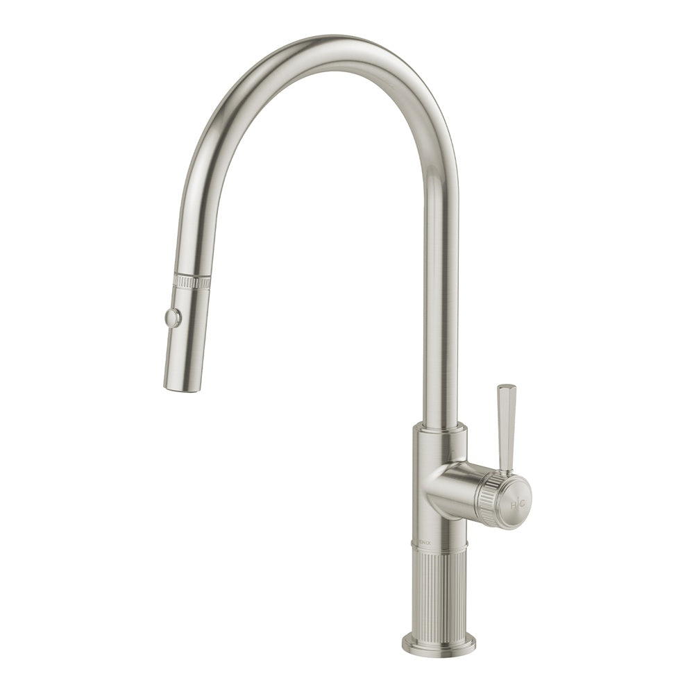 Phoenix Wiltern Pull Out Sink Mixer 230mm Brushed Nickel 144-7105-40-1