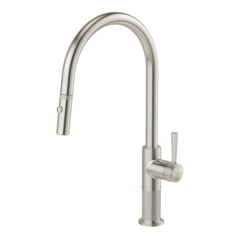 Phoenix Wiltern Pull Out Sink Mixer 230mm Brushed Nickel 144-7105-40-1