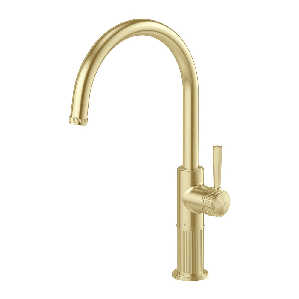 Phoenix Wiltern Sink Mixer 200mm Brushed Gold 144-7330-12-1