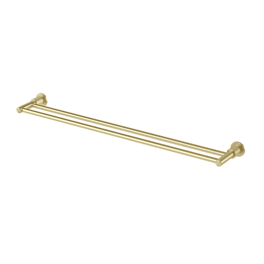 Phoenix Wiltern Double Towel Rail 800mm Brushed Gold 144-8130-12