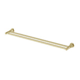 Phoenix Wiltern Double Towel Rail 800mm Brushed Gold 144-8130-12