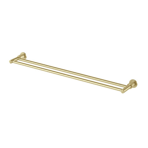 Phoenix Wiltern Double Towel Rail 800mm Brushed Gold 144-8130-12