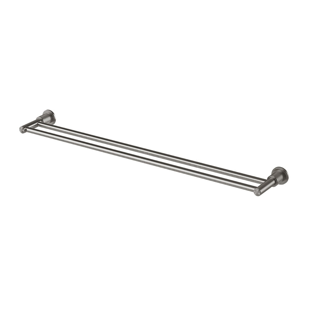 Phoenix Wiltern Double Towel Rail 800mm Brushed Carbon 144-8130-31