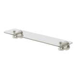 Phoenix Wiltern Glass Shelf 450mm Brushed Nickel 144-8600-40