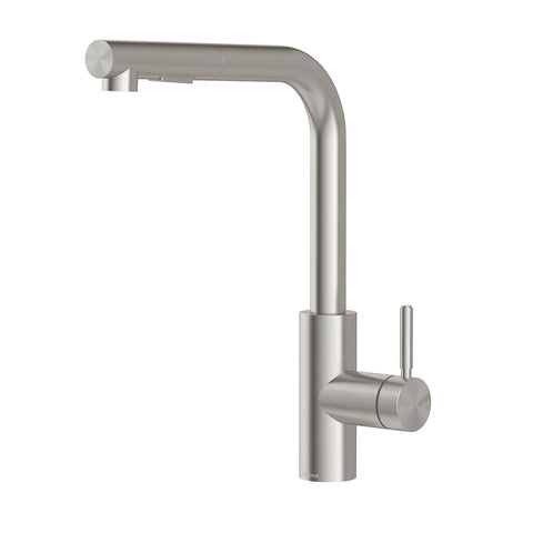 Phoenix Vivid MKII Pull Out Sink Mixer 230mm L Shaped Stainless Steel 146-7125-51-1
