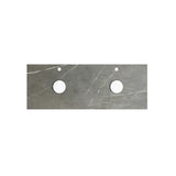 Otti Boston Wall Hung Vanity 1500mm (12 O'Clock Taphole) Light Grey / Amani Grey Top BS1500LGST-G-12TH